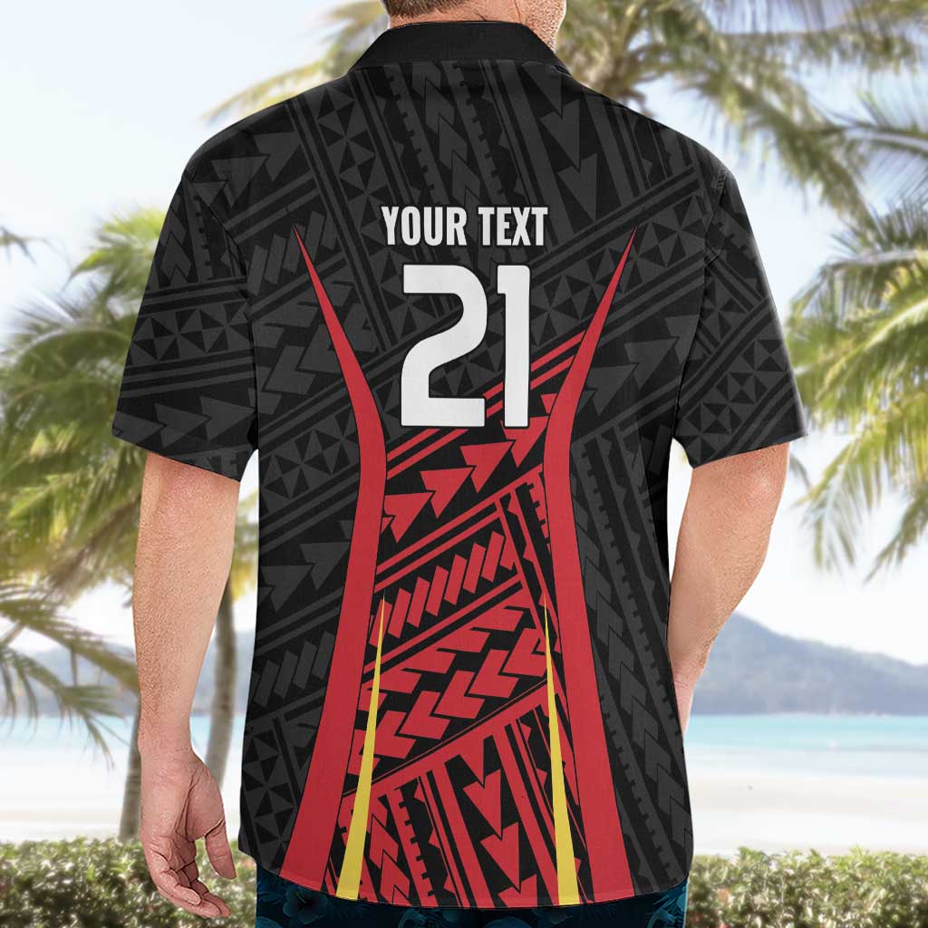 Custom Oceania Football Papua New Guinea Hawaiian Shirt Polynesian Tribal Pattern