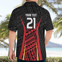 Custom Oceania Football Papua New Guinea Hawaiian Shirt Polynesian Tribal Pattern