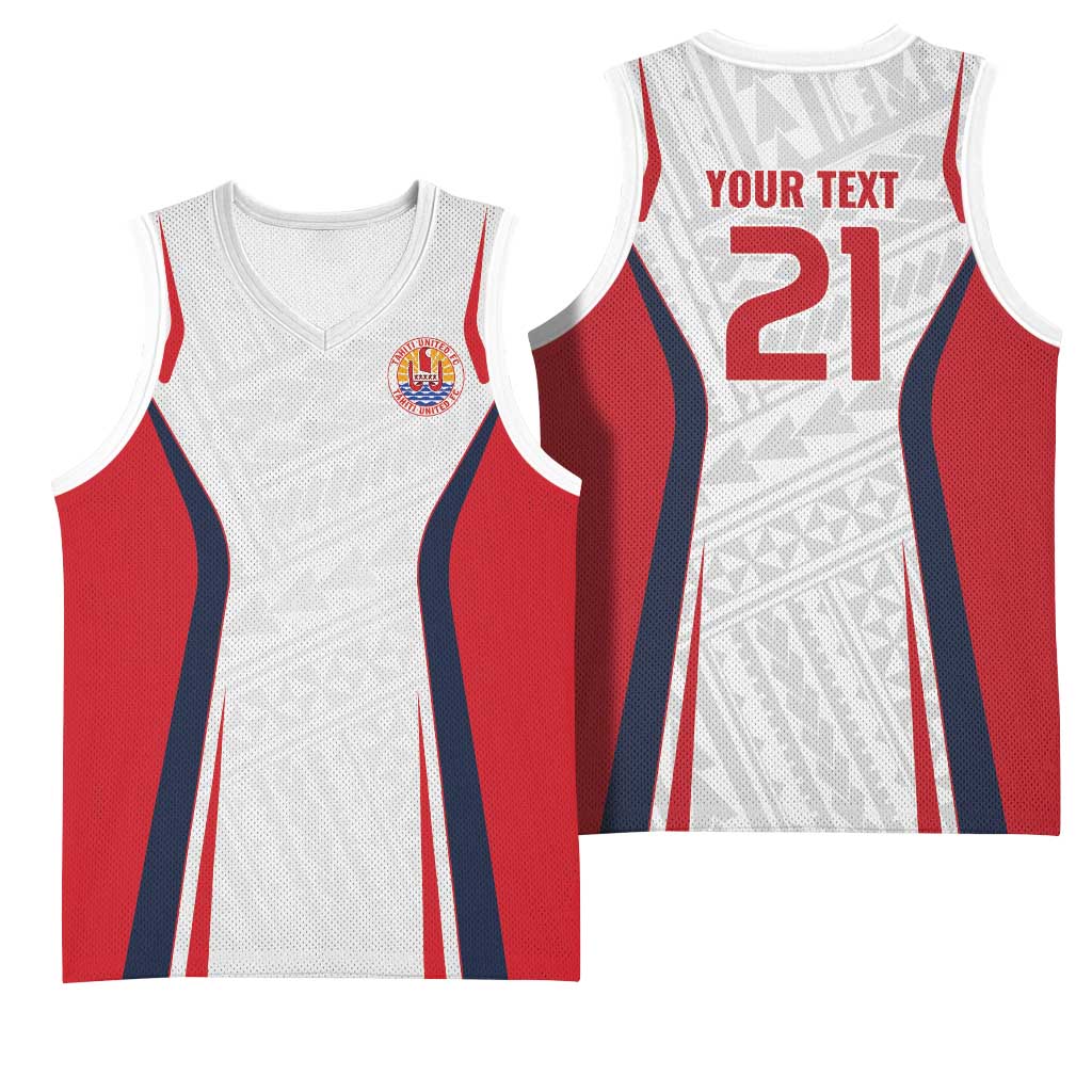 Custom Oceania Football Tahiti Basketball Jersey Polynesian Tribal Pattern