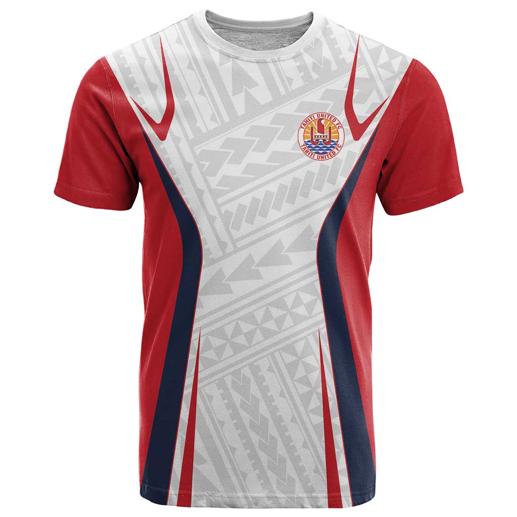 Custom Oceania Football Tahiti T Shirt Polynesian Tribal Pattern