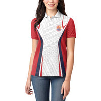 Custom Oceania Football Tahiti Women Polo Shirt Polynesian Tribal Pattern LT9 - Polynesian Pride