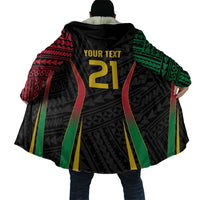 Custom Oceania Football Vanuatu Cloak Polynesian Tribal Pattern