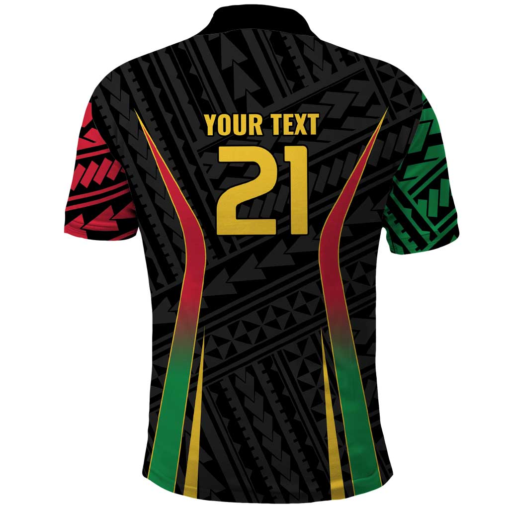 Custom Oceania Football Vanuatu Polo Shirt Polynesian Tribal Pattern