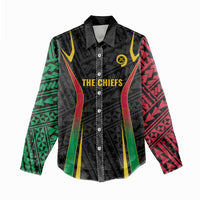 Custom Oceania Football Vanuatu Women Casual Shirt Polynesian Tribal Pattern