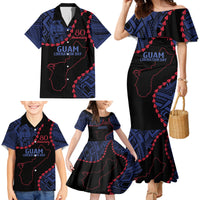 Personalized Guam 80th Anniversary Liberation Day Family Matching Mermaid Dress and Hawaiian Shirt Guahan Basic Seal LT9 - Polynesian Pride