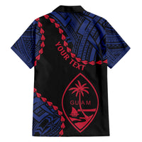 Personalized Guam 80th Anniversary Liberation Day Family Matching Off Shoulder Short Dress and Hawaiian Shirt Guahan Basic Seal