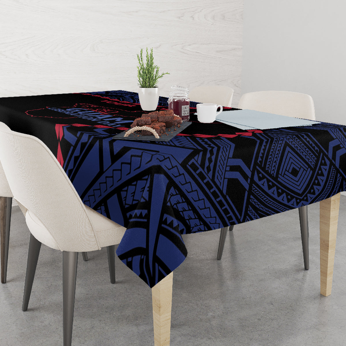 Personalized Guam 80th Anniversary Liberation Day Tablecloth Guahan Basic Seal
