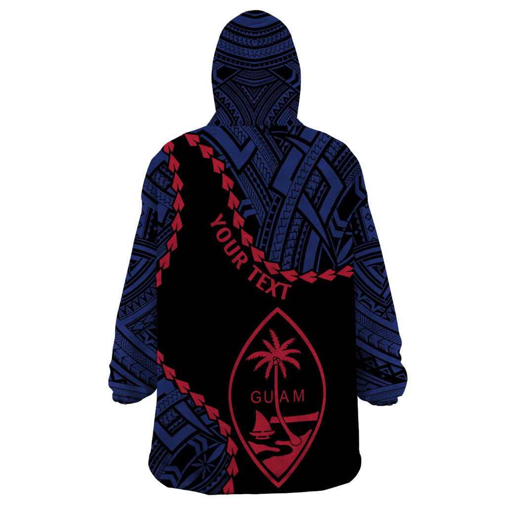 Personalized Guam 80th Anniversary Liberation Day Wearable Blanket Hoodie Guahan Basic Seal LT9 - Polynesian Pride