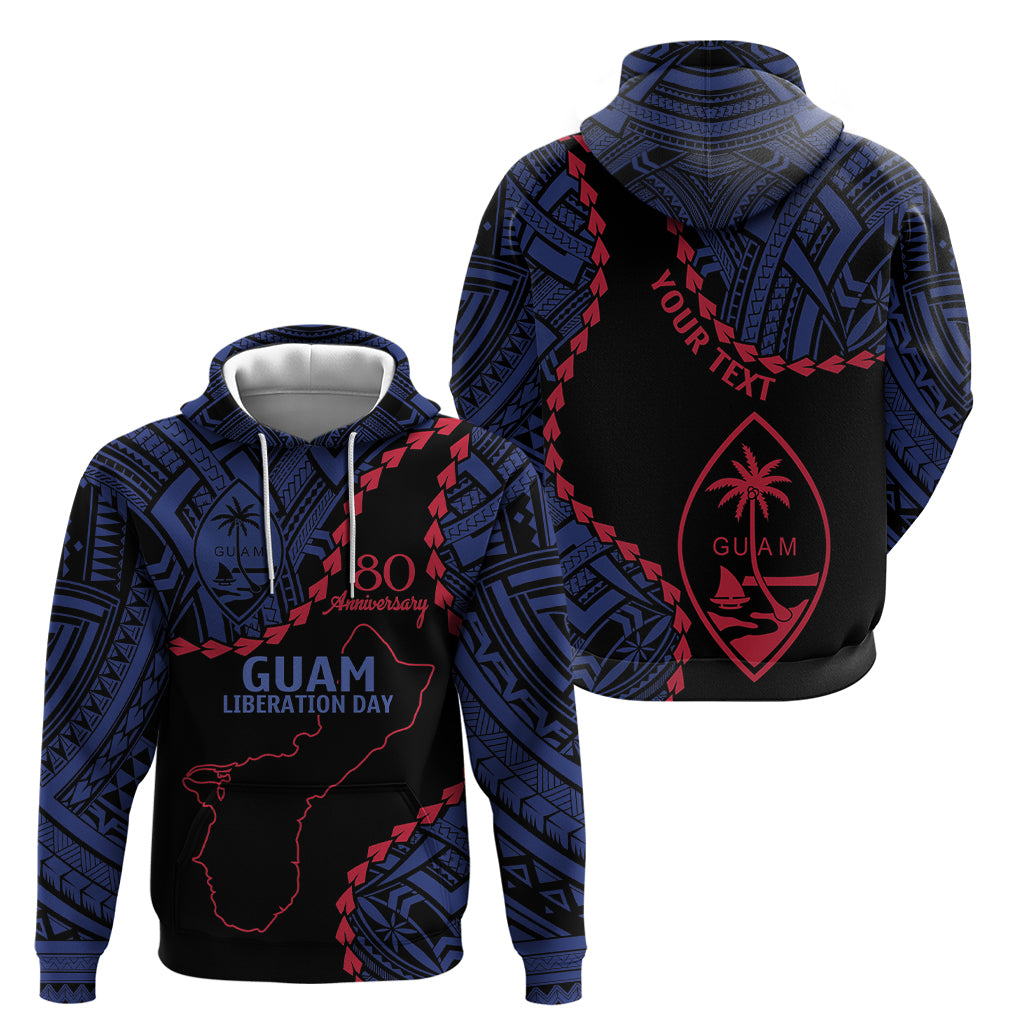 Personalized Guam 80th Anniversary Liberation Day Zip Hoodie Guahan Basic Seal