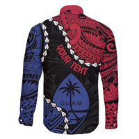 Personalized Guam 80th Anniversary Liberation Day Family Matching Off Shoulder Maxi Dress and Hawaiian Shirt Tano I Man Chamoru Since 1944 LT9 - Polynesian Pride