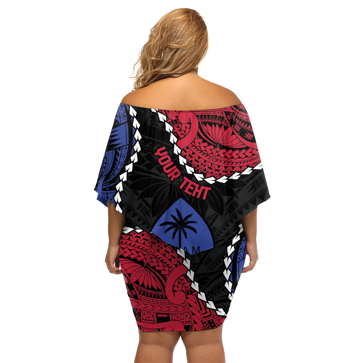 Personalized Guam 80th Anniversary Liberation Day Family Matching Off Shoulder Short Dress and Hawaiian Shirt Tano I Man Chamoru Since 1944 LT9 - Polynesian Pride