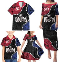 Personalized Guam 80th Anniversary Liberation Day Family Matching Puletasi and Hawaiian Shirt Tano I Man Chamoru Since 1944 LT9 - Polynesian Pride