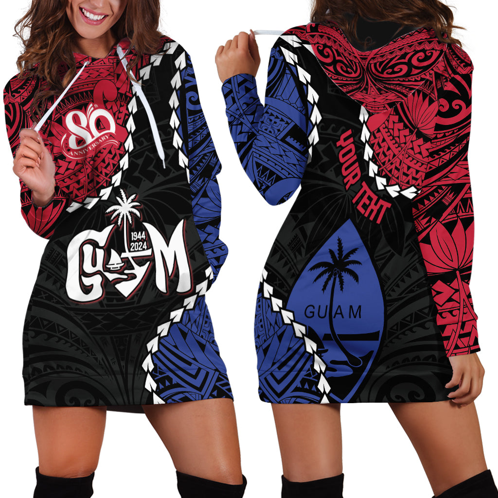 Personalized Guam 80th Anniversary Liberation Day Hoodie Dress Tano I Man Chamoru Since 1944 LT9 - Polynesian Pride