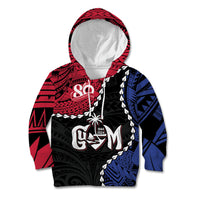 Personalized Guam 80th Anniversary Liberation Day Kid Hoodie Tano I Man Chamoru Since 1944 LT9 Hoodie Black - Polynesian Pride