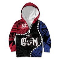Personalized Guam 80th Anniversary Liberation Day Kid Hoodie Tano I Man Chamoru Since 1944 LT9 Zip Hoodie Black - Polynesian Pride