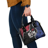 Personalized Guam 80th Anniversary Liberation Day Shoulder Handbag Tano I Man Chamoru Since 1944 LT9 - Polynesian Pride