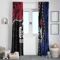 Personalized Guam 80th Anniversary Liberation Day Window Curtain Tano I Man Chamoru Since 1944
