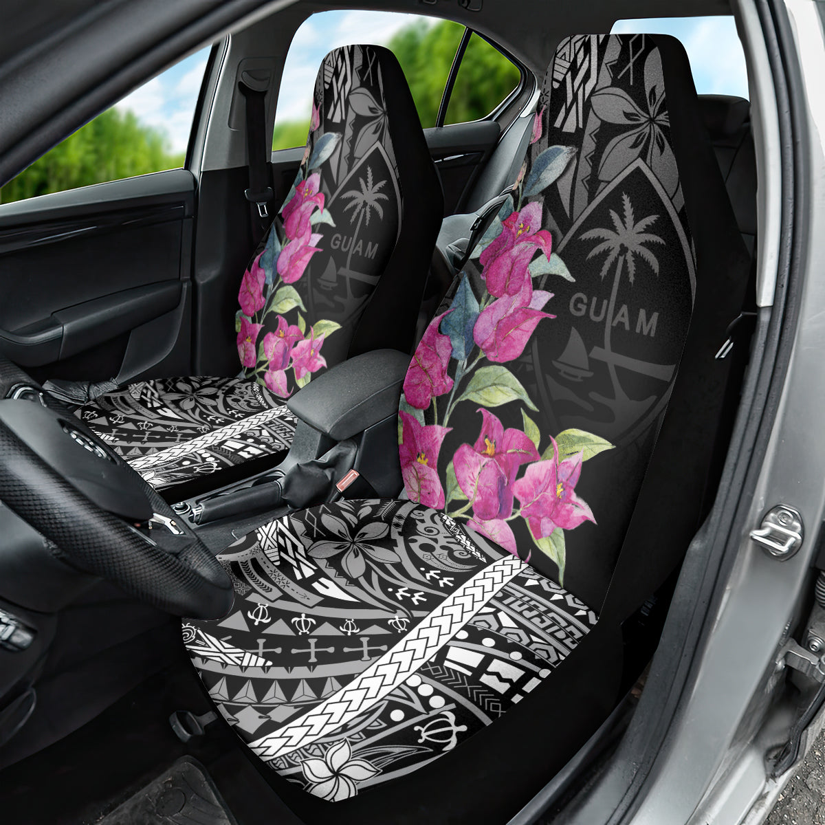 Guahan Puti Tai Nobiu Car Seat Cover Guam Bougainvillea Flower Art LT9 - Polynesian Pride