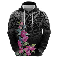Guahan Puti Tai Nobiu Hoodie Guam Bougainvillea Flower Art LT9 - Polynesian Pride