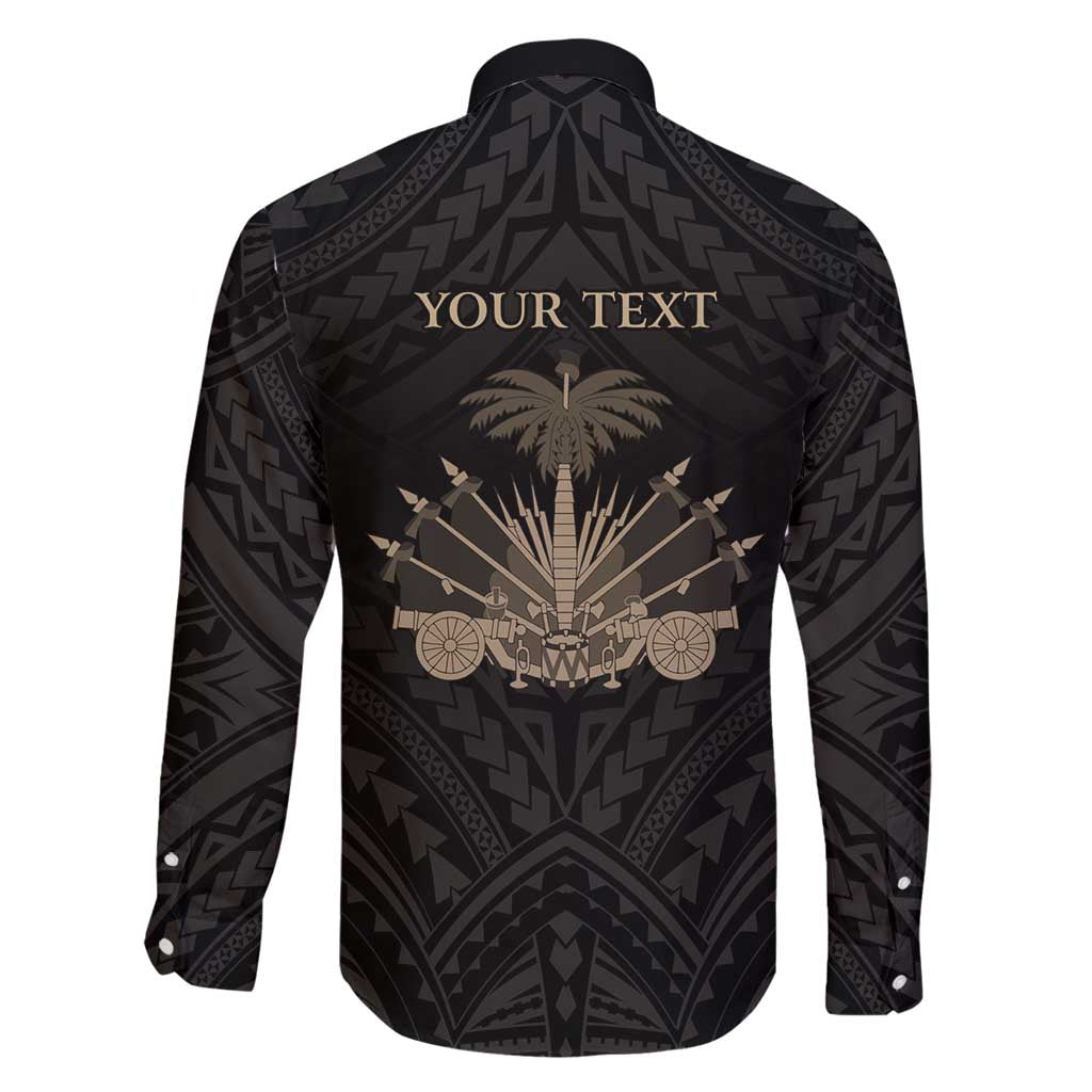 Personalized Haiti First Black Republic Family Matching Long Sleeve Bodycon Dress and Hawaiian Shirt Negre Marron With Map And Flag LT9 - Polynesian Pride