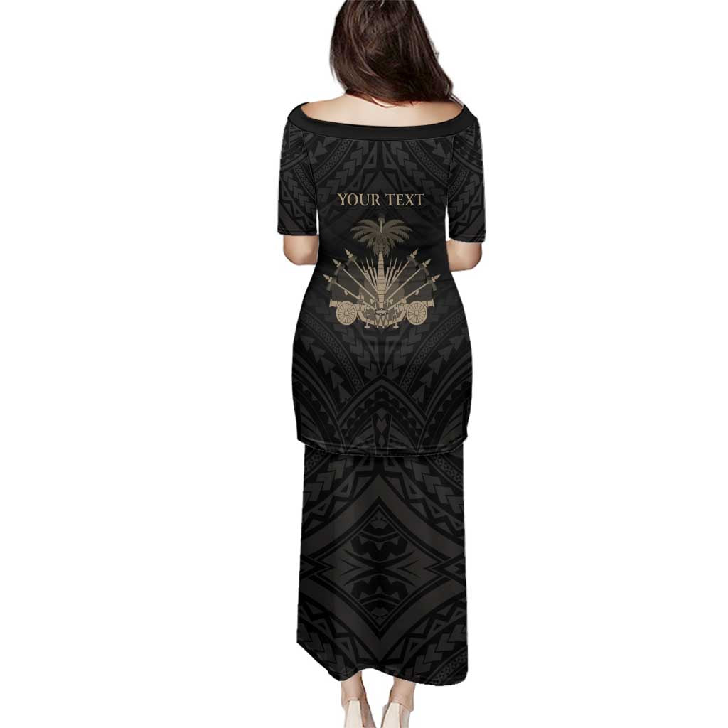 Personalized Haiti First Black Republic Family Matching Puletasi and Hawaiian Shirt Negre Marron With Map And Flag LT9 - Polynesian Pride
