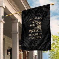 Personalized Haiti First Black Republic Garden Flag Negre Marron With Map And Flag