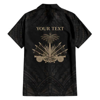 Personalized Haiti First Black Republic Hawaiian Shirt Negre Marron With Map And Flag