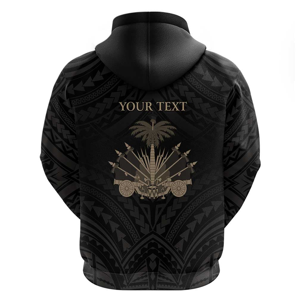 Personalized Haiti First Black Republic Hoodie Negre Marron With Map And Flag LT9 - Polynesian Pride
