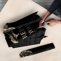 Personalized Haiti First Black Republic Umbrella Negre Marron With Map And Flag - Polynesian Pride