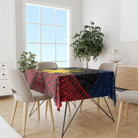 Personalized Philippines Tablecloth Polynesian Tribal Tattoo with Filipino Flag Motif LT9 - Polynesian Pride