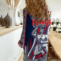 Aotearoa Father's Day Gift For Dad Women Casual Shirt Aroha Ahau Ki A Koe Papa - Maori Style Pattern LT9 - Polynesian Pride