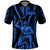 Aotearoa Fathers Day Gift For Dad Polo Shirt Aroha Ahau Ki A Koe Papa Blue Maori Style Pattern LT9 Blue - Polynesian Pride