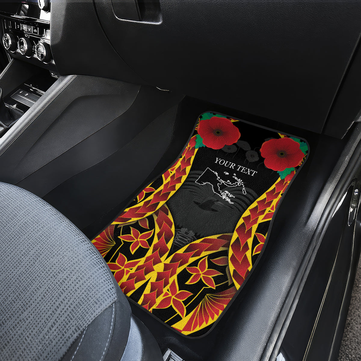 Personalised Papua New Guinea Remembrance Day Car Mats