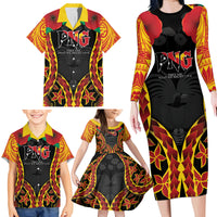 Personalised Papua New Guinea Remembrance Day Family Matching Long Sleeve Bodycon Dress and Hawaiian Shirt LT9 - Polynesian Pride