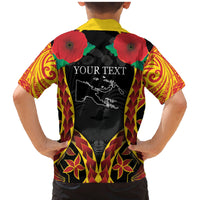 Personalised Papua New Guinea Remembrance Day Family Matching Mermaid Dress and Hawaiian Shirt LT9 - Polynesian Pride