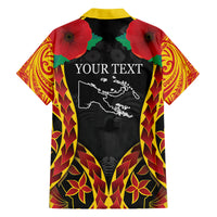Personalised Papua New Guinea Remembrance Day Family Matching Off Shoulder Maxi Dress and Hawaiian Shirt LT9 - Polynesian Pride
