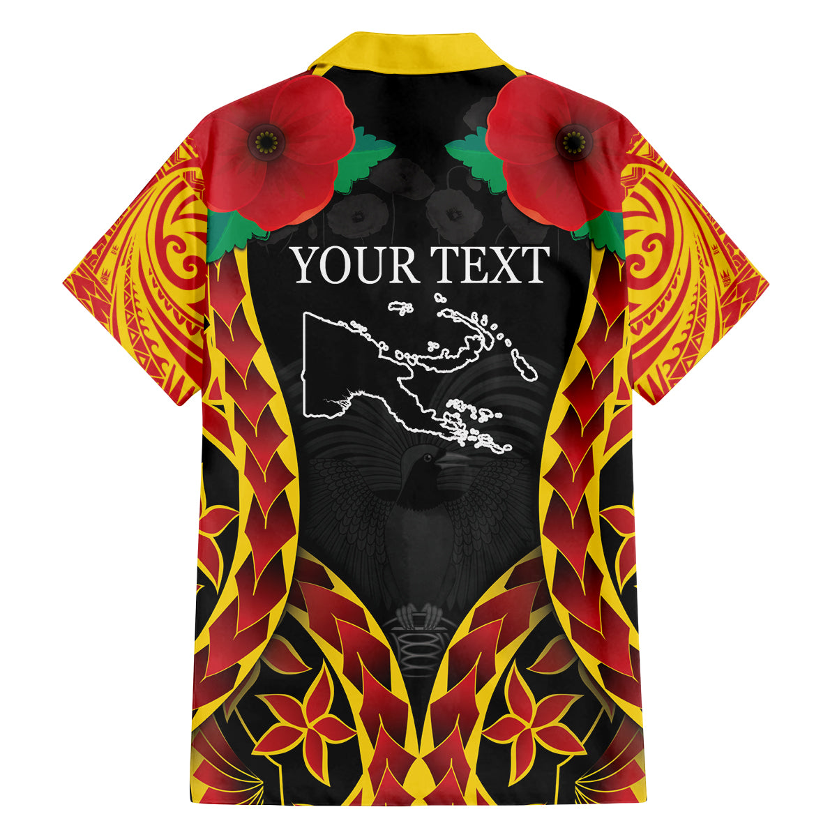 Personalised Papua New Guinea Remembrance Day Family Matching Off Shoulder Short Dress and Hawaiian Shirt LT9 - Polynesian Pride