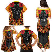 Personalised Papua New Guinea Remembrance Day Family Matching Puletasi and Hawaiian Shirt LT9 - Polynesian Pride