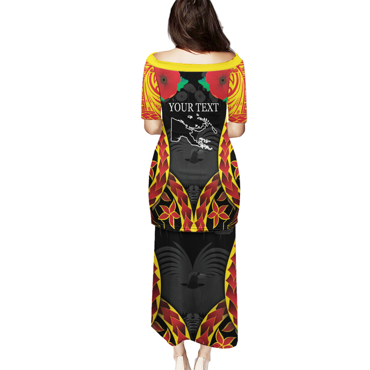 Personalised Papua New Guinea Remembrance Day Family Matching Puletasi and Hawaiian Shirt LT9 - Polynesian Pride