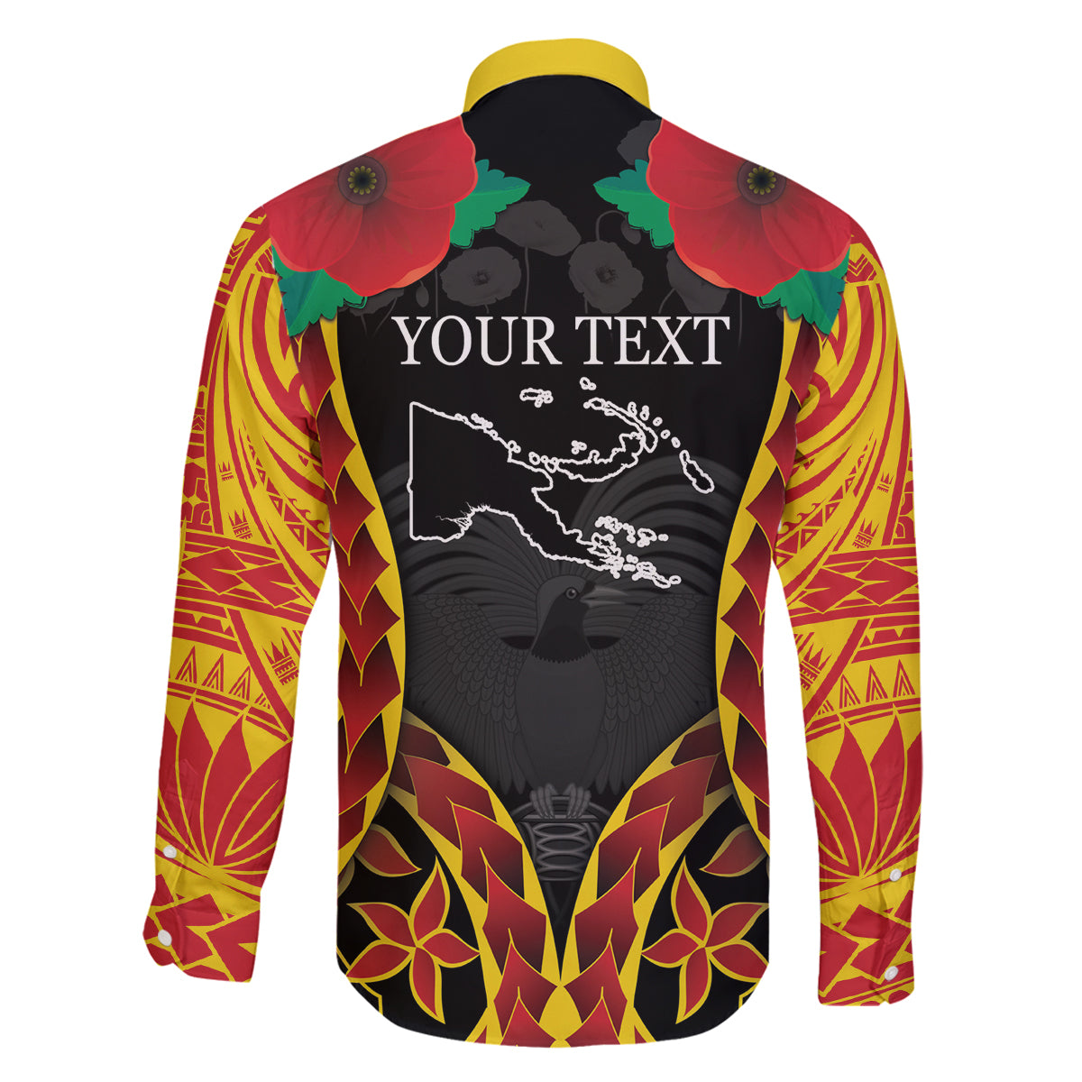 Personalised Papua New Guinea Remembrance Day Family Matching Tank Maxi Dress and Hawaiian Shirt LT9 - Polynesian Pride