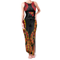 Personalised Papua New Guinea Remembrance Day Family Matching Tank Maxi Dress and Hawaiian Shirt LT9 Mom's Dress Red - Polynesian Pride