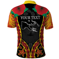 Personalised Papua New Guinea Remembrance Day Polo Shirt LT9 - Polynesian Pride
