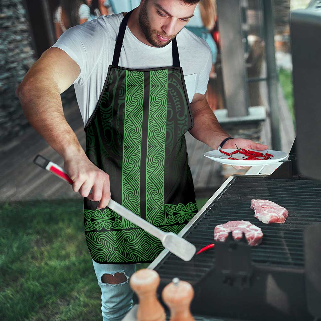 New Zealand Maori Kowhaiwhai Apron Kakariki Maui and Mangopare LT9 - Polynesian Pride