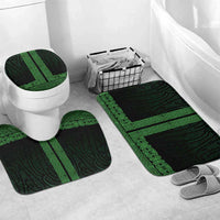 New Zealand Maori Kowhaiwhai Bathroom Set Kakariki Maui and Mangopare LT9 Mat Set Only (3 pcs) One Size Green - Polynesian Pride