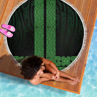New Zealand Maori Kowhaiwhai Beach Blanket Kakariki Maui and Mangopare LT9 - Polynesian Pride