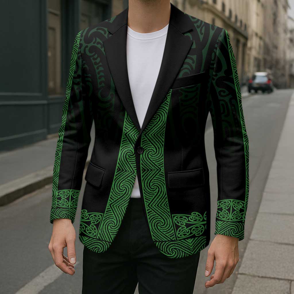 New Zealand Maori Kowhaiwhai Blazer Kakariki Maui and Mangopare LT9 - Polynesian Pride