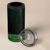 New Zealand Maori Kowhaiwhai 4 in 1 Can Cooler Tumbler Kakariki Maui and Mangopare LT9 - Polynesian Pride
