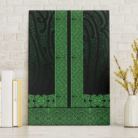 New Zealand Maori Kowhaiwhai Canvas Wall Art Kakariki Maui and Mangopare LT9 Without Frame Green - Polynesian Pride