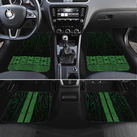 New Zealand Maori Kowhaiwhai Car Mats Kakariki Maui and Mangopare LT9 Set 4pcs Green - Polynesian Pride