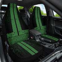 New Zealand Maori Kowhaiwhai Car Seat Cover Kakariki Maui and Mangopare LT9 One Size Green - Polynesian Pride